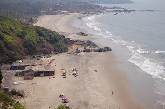 Vagator  beach in Goa