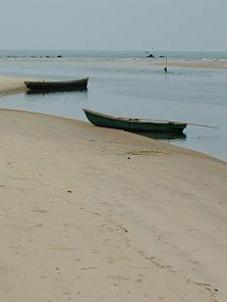 Goa beach boats
